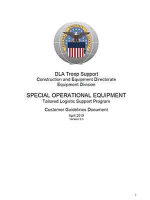 DLA_SOE_Ordering guidelines_300x400 Defense Logistics Agency Special Operations Equipment Ordering Guidelines